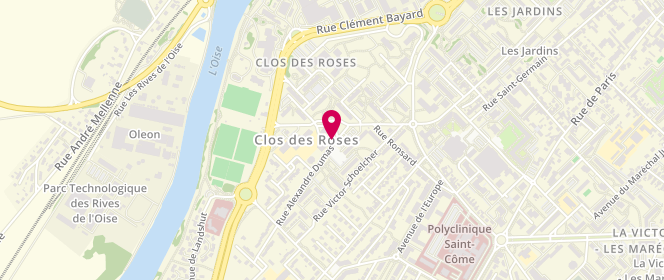 Plan de Boulangerie du Clos des Roses, 4 Rue Alexandre Dumas, 60200 Compiègne