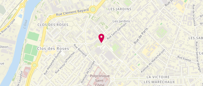 Plan de MATOUSSI Kaïs, 6 Rue du Général Koenig, 60200 Compiègne