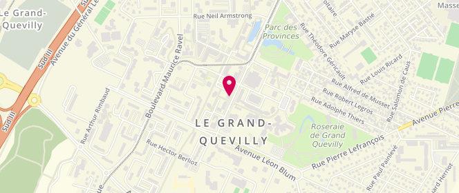 Plan de La Gerbe d'Or, 130 avenue des Provinces, 76120 Le Grand-Quevilly