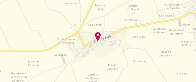 Plan de Le Fournil de René Levain, 12 Grand Rue, 54620 Bazailles