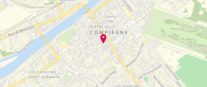 Plan de Boulangerie Pâtisserie de l'Etoile, 12 Rue de l'Étoile, 60200 Compiègne