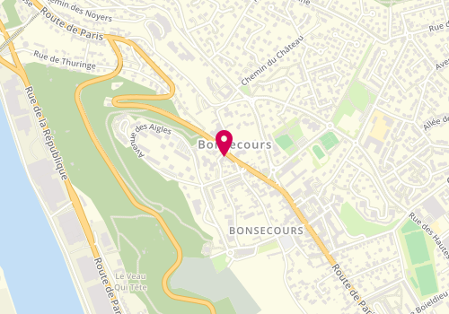 Plan de Les Délices de Lou, 99 Route de Paris, 76240 Bonsecours