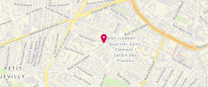 Plan de Boulangerie Patisserie Lachevre, 2 Rue de Gessard, 76100 Rouen
