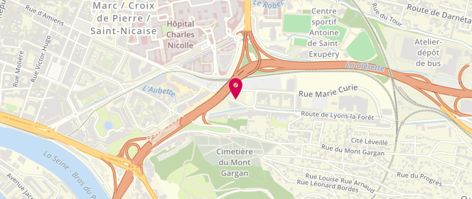 Plan de Carrefour City, Martainville Fr
70 Route de Lyons la Forêt, 76000 Rouen