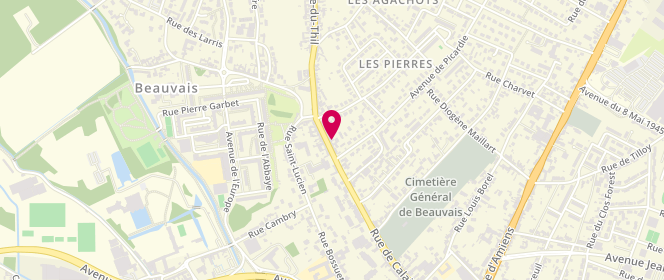 Plan de Boulangerie Covelli, 80 Rue de Calais, 60000 Beauvais