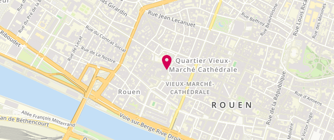 Plan de Boulangerie Bastien, 29 et 31 Place de la Pucelle, 76000 Rouen