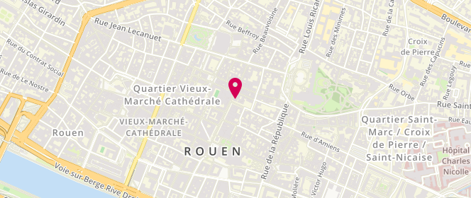 Plan de Carrefour City, 46 place des Carmes, 76000 Rouen