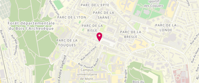 Plan de Boulangerie Patisserie Colbert, 46 place Colbert, 76130 Mont-Saint-Aignan