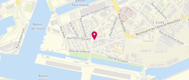 Plan de Au Fournil de la Marine Maison Picard, 50 Rue de l'Église, 76600 Le Havre