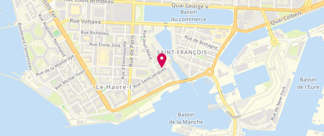 Plan de Boulangerie Friboulet Michel, 97 Rue Saint Jacques, 76600 Le Havre