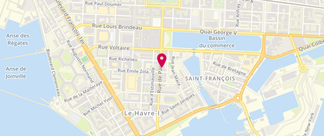 Plan de La Grange à Pains, 126 Rue de Paris, 76600 Le Havre