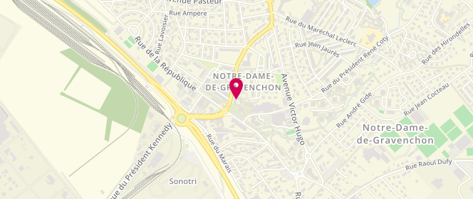 Plan de Aux Délices de Gravenchon, Centre Commercial de la Hetraie, 76330 Notre-Dame-de-Gravenchon