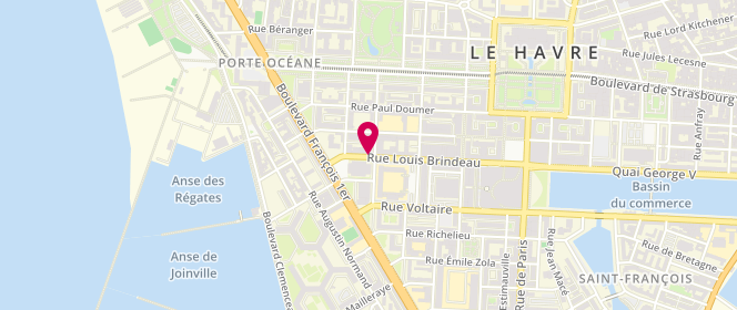 Plan de L'Atelier des Papilles, 23 Rue Louis Brindeau, 76600 Le Havre