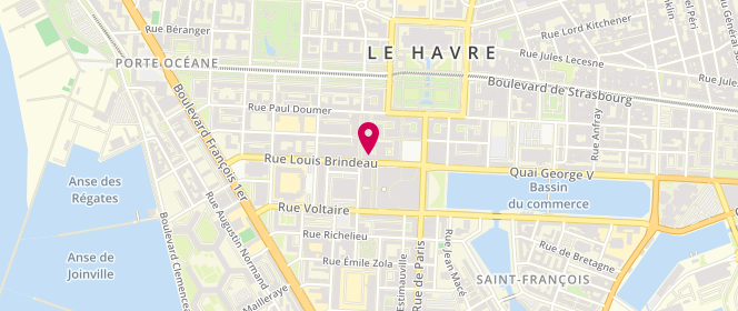 Plan de Pâtissier Boulanger BIDAULT Laurent, 107 Rue Louis Brindeau, 76600 Le Havre