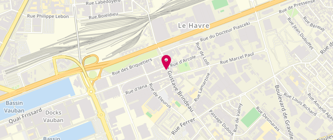 Plan de Fournil Brindeau, 85 Rue Gustave Brindeau, 76600 Le Havre
