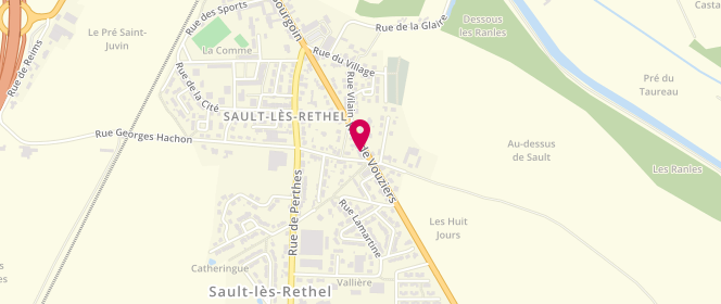 Plan de Boulangerie Baudet, 26 Rue de Vouziers, 08300 Sault-lès-Rethel