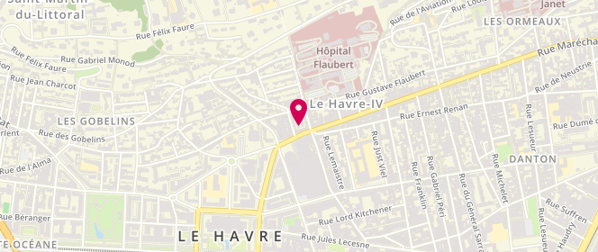 Plan de Les inséparables, 1 Place Thiers, 76600 Le Havre