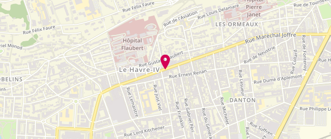 Plan de GENET Hubert, 106 Avenue Rene Coty, 76600 Le Havre