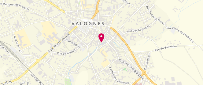 Plan de Callens Severine, 15 Rue de L&#039;Officialite, 50700 Valognes