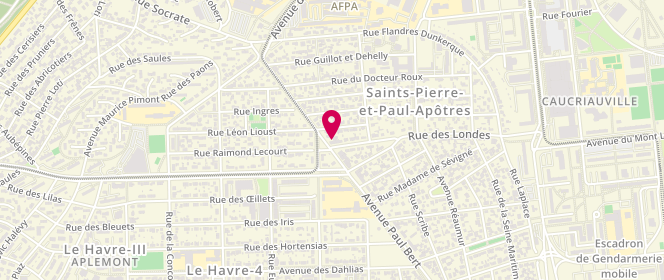Plan de Boulangerie des Londes SA, 1 Rue des Londes, 76610 Le Havre
