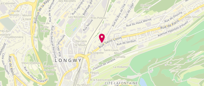 Plan de Boulangerie Rolleri, 29 Rue Saint-Louis, 54400 Longwy