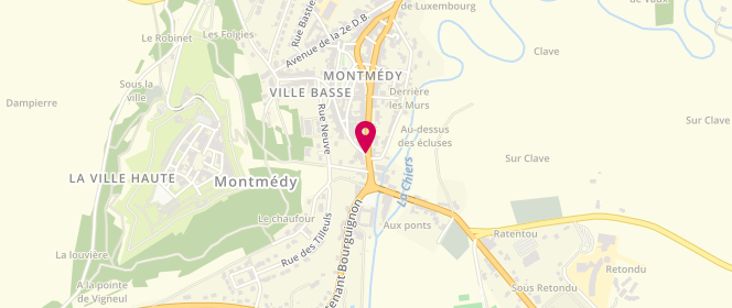 Plan de Boulangerie Patisserie L.P Agnes, 38 Rue Mabille, 55600 Montmédy