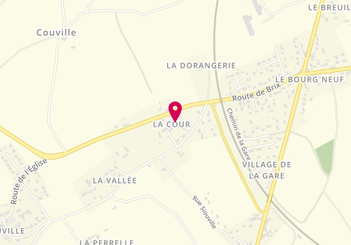 Plan de La Fournée, 17 Village de la Cour, 50690 Couville