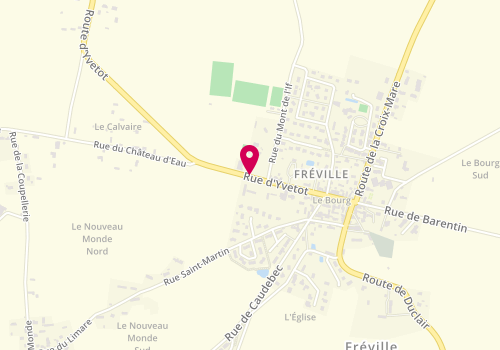Plan de Boulangerie Dodelin, Fréville Rue Yvetot, 76190 Saint-Martin-de-l'If