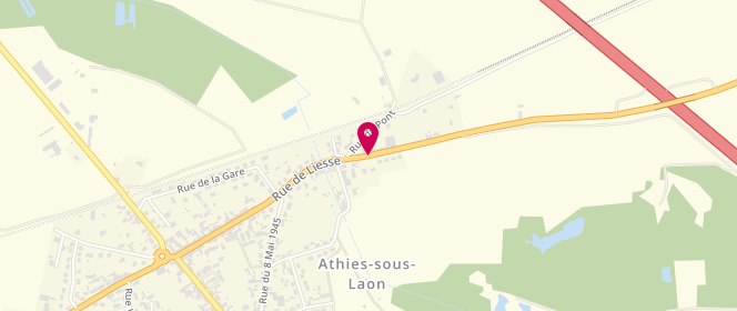 Plan de Les Delices d'Athies, 59 Route Liesse, 02840 Athies-sous-Laon