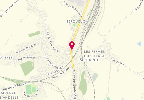 Plan de La Ptite Boulange, Route de Neufchâtel, 76440 Serqueux