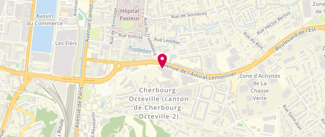Plan de Le Fournil de léon, 18 avenue Amiral Lemonnier, 50100 Cherbourg-en-Cotentin