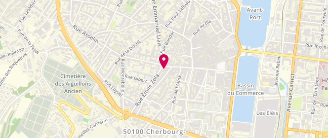 Plan de Boulangerie Patisserie d'Autrefois, 1 place Henry Gréville, 50100 Cherbourg-en-Cotentin