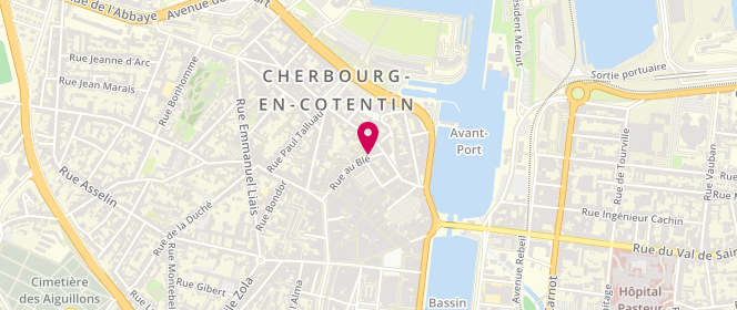 Plan de La Chocolatine, 63 Rue au Blé, 50100 Cherbourg-en-Cotentin