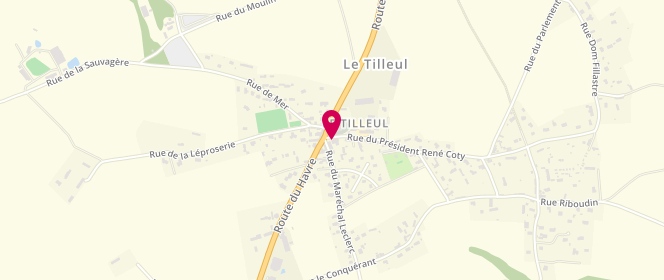 Plan de La Nourolle Cauchoise, 14 Rue du Président René Coty, 76790 Le Tilleul