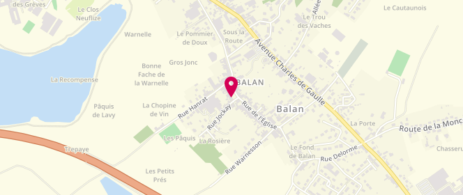Plan de Boulangerie les mille et une saveurs, 24 place de la Mairie, 08200 Balan