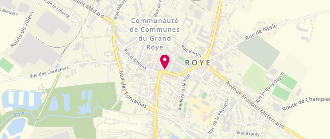 Plan de Le Fournil de Roye, 5 Rue Saint Pierre, 80700 Roye