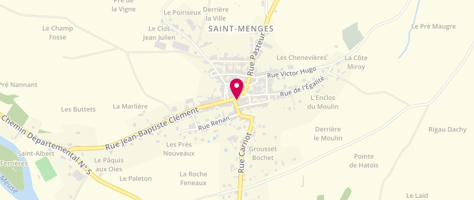 Plan de Au Fournil de Saint Menges, 17 place de la République, 08200 Saint-Menges