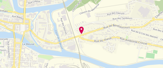 Plan de Au Fournil du Theux, 5 Rue de Berthaucourt, 08000 Charleville-Mézières