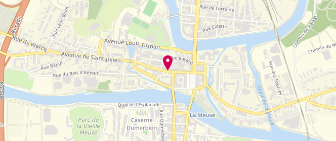 Plan de Boulangerie Goury, 42 Rue Monge, 08000 Charleville-Mézières