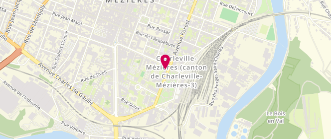 Plan de Boulangerie Godefroy, 2 avenue Georges Corneau, 08000 Charleville-Mézières