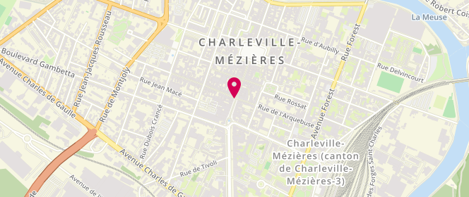Plan de Aux Amandines, 2 Rue Pierre Bérégovoy, 08000 Charleville-Mézières