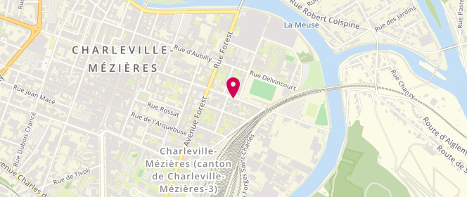 Plan de Boulangerie Fontaine, 72 avenue du Petit Bois, 08000 Charleville-Mézières