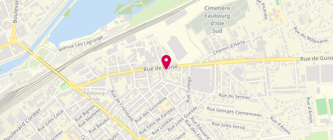 Plan de Boulangerie Jolibois, 130 Rue de Guise, 02100 Saint-Quentin
