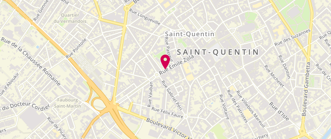 Plan de Boulangerie Legrand, 87 Rue Emile Zola, 02100 Saint-Quentin