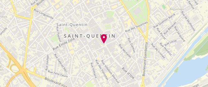 Plan de Poulaillon, 37 Rue de la Sellerie, 02100 Saint-Quentin
