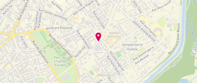 Plan de La Gourmandine, 18 Rue de Bellevue, 02100 Saint-Quentin