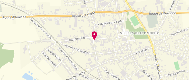 Plan de Aux 7 epis, 1 Rue Marcel Delamotte, 80380 Villers-Bretonneux