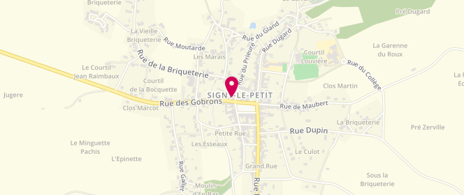 Plan de DERVILLEE Julien, 8 place de l'Église, 08380 Signy-le-Petit