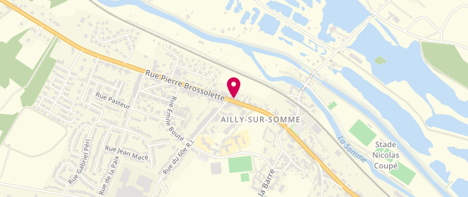 Plan de Boulangerie Pâtisserie Marcourt, 31 Rue Pierre Brossolette, 80470 Ailly-sur-Somme