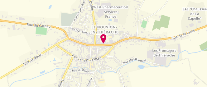 Plan de Le Fournil Thierachien, 1 Rue Théodore Blot, 02170 Le Nouvion-en-Thiérache